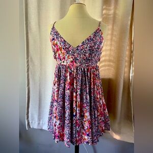 HELLO MOLLY Flourishing Heights Baby Doll Mini Dress Floral Size S/4